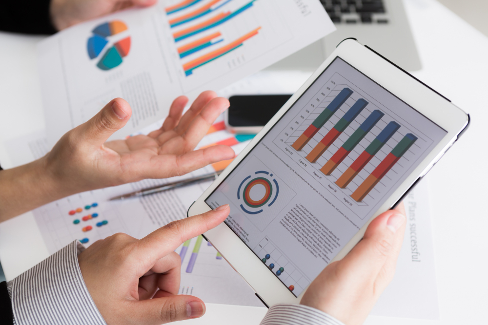 Gráfico ilustrativo de alta performance